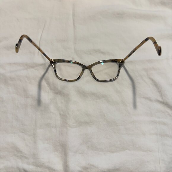 Face a Face Eyeglass Frame Shiso 1 Col 2135 Cat Eye Shape Black Light Tortoise - Picture 7 of 16